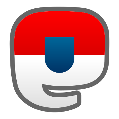Logo eines stilisierten Elefanten mit den Farben der Landesflagge